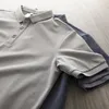 Dukeen Solid Color Polo-Hemden für Männer kurzärmelig Golf tragen Sommer Korea Style Plain T-Shirts Herren Kleidung weiße Bluse 240408