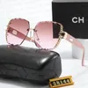 Channel Medusa Deco OVAL contre Sunglasses For Man Woman Unisexe Designer Vers 9973 Sun Glasses Kerst Casque Arai Sexo Frame Luxury Design UV400