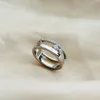 Designer Messikas Jewelry S925 Sterling Silver Plum Family Three Diamond Sliding Ring Age Reducing Artifact Girl Delicate Elegant Very Simple Feminine