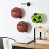 Dekorativa plattor Multifotiskt fotboll Display Shelf Iron Space Saving Living Room Decoration Ball Holder väggmonterad basketlagring