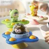 Bath Toys 3pcs/Set Baby Toys Sug Cup Spinner Toys For Toddlers Hand Fidget Sensory Toys Stress Relief Education Rotating Rattles 240413