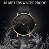 Zegarek Lige 2024 Sports Sports Watches Top Waterproof Prosty ultra-cienki zegarek Mężczyźni kwarcowe zegar Relogio Masculino