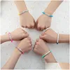 Kościa 11pcs Taylor Swiftie Bracelets Bracelets Ustaw surfer Heishi koraliki nieustraszone literę Urok Stackable Soft Clay Boho Break Dhdam