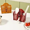 Armazenamento de cozinha simples pauzinhos ocos de gaiola caixa de mesa de mesa de parede utensílios de colher de compartimento de rack de rack de rack de plástico