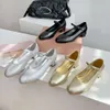 High Quality Thick Heeled Mary Jane Early Spring One Line Buckle Ballet Shoes, Shallow Mouth Single Shoes for Women