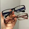 Sunglasses Japanese Retro Small Square Frame Glasses Women Harajuku Eyeglasses Reading Spectacle Blue Light Blocking Eyewears