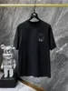 Herenhirt Designer Shirt Herenhemd T-shirt Katoen Crewneck Casual Kortkneeuw met korte mouwen Gedrukt met Cartoon Shirt Cross-borduurwerk met vergulde T-shirt