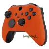 Cases eXtremeRate Orange Soft Touch Faceplate Front Housing Shell Case Replacement Kit for Xbox One Elite Series 2 Controller