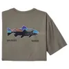 Tasarımcı Patagonie T Shirt Erkek Gömlek Tasarımcı Tişörtler Grafik Tee Mens Tshirts Pamuk Mavi Siyah Kıvrımlı Dış Mekan Yağda Olun Bir Dağ Tırmanış S M L XL 2XL 3XL 28