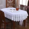 Oval Tablecloth Waterproof Anti-scalding Anti-oil Anti-slip Plastic Household Table covers