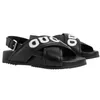 Slides Designer Sandals عارضة فاخرة مصممة الصنادل غير المنقولة النعال الأزرق الأسود من السهل تنظيف الأحذية الوحيدة المرنة الأنيقة