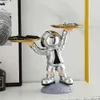 Nordic Home Decoration Spaceman Storage Tray Ornaments Resin Crafts Modern Living Room Decoration Room Figurines for Interior 240329