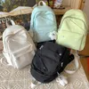 Mochila Pequena de alta qualidade de alta qualidade de cor sólida feminino feminino viagens casuais sacolas escolares da mochila para meninos adolescentes