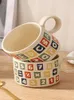 Mokken Milk Fufu Cup Voelt Women's Mark Coffee Coffee Design Minderheid Drink Haver Ceramic