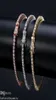 Pulseira de ganga de tênis de diamante para mulheres Presente de jóias de luxo 3 4 5 6 mm 7 polegadas Moda de zircão Bangles de cadeia Men47847770