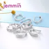 Orecchini a cerchio 10pcs/lotto 925 Sterling Silver High lucido pavimentato con CZ austriaca per le donne di gioielleria da sposa fai da te fai da te