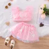 Shorts Summer Newborn Baby Girl Clothes Set Children's Short Sleeve Top + Shorts Kid Outfits Sets Toddler 3 6 9 12 18 Month 2 3 Years