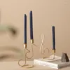 Ljushållare lyxiga järnkonstmusik anteckningar doftljusstake ornament romantisk bröllop ljusstjulig middag modern