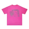 Rhude Brand Tshirts Mens Designer T-shirts Womens Fashion Fashion Summer Clothes ZRH016 Black Orangutan Letter Wash pour faire de l'ancien t-shirt à manches courtes S-xxl