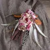 装飾的な花1PCS刺繍ボール原稿花枝の結婚式装飾シルクプラスチック人工パーティー