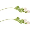 Decoratieve bloemen 2 pc's realistische bloemendecor nep Twig kunstmatige bruiloft eettafel middelpunt zijden simulatie Home