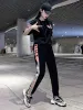 Ställer in Onepiece/Suit 2022 Ny sportkläder kvinnlig sommarmode koreansk version Set Loose and Casual Tracksuit Workout Running Clothing