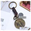 Keychains Lanyards 12 Constellation Keychain Cowe Zodiac Retro Woven Key Chain Bronze Keyring For Birthday Present Wholesale Drop Deli Dhljj