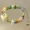 Charm Bracelets Glass Bracelet For Women Color Beaded Bohemia Jewelry Accesories Gifts Decorations