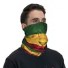 Boinas Rasta Lion Stripe Bandana Garda de máscara estampada de máscara de máscara jamaicana Jamaica Multipuse