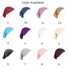 Берец Стильный модальная сплошная цветная шляпа Женщина Арабская шарф -шарф с высокой эластичной мерсеризованной хлопчатобую легкий и элегантный