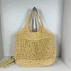 Designer Bag Tote Bag Raffias Straw Shoulder Bag Paper Grass Woven Bag Luxury Handbag Women's Large Classic Beach Handbag Grade Straw Woven Metal Letter shopping bags