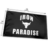 Iron Paradise Flags 3x5ft 100d Polyester Printing Sports Team School Club داخلي في الهواء الطلق 4679525