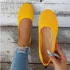 Zapatos informales Podes de punta cuadrada Mujer de verano Mujeres suaves y cómodas zapatillas de deporte de bote de ballet simple