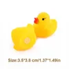 Bath Toys 3.5*3,5 cm små baby barn gummi ankor bad leksaker badrum vatten roligt spel som spelar nyfödda pojkar leksaker för barn 240414