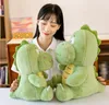 Ny munfull dinosaurie Plush Toy Green Dum Dragon Boy's Birthday Present stor tygdocka