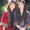 Stage Draag Hanfu Women's Exotic Hani Ethnic Spring en Autumn Ancient Costume Dai Clothing