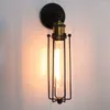 Wandlamp Vintage Licht Industriële LED SCONCE Draadkooi Lampenkap Bedeld Binnenverlichting voor woonkamer Bar Keuken Decor