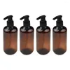 Vloeibare zeep -dispenser flessen pomp voor salons spa's of thuisgebruik klassieke flesstijl leeg huisdier 4pcs bruin