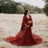 Moderskapsklänningar gravida kvinnor fotografi bohemisk klänning gravida kvinnor kläder baby shower foto skytte klänning prop accessoarer q240413