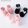 Kids Socks 2-piece set of baby socks with cute plush ball headband newborn short socks cute children and girls hair socks photo props Q240413