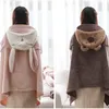 Blankets Plush Hooded Coat Shawl Nap Blanket Multifunctional Travel U-shaped Pillow Girl's Birthday And Christmas Gift Throw