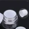 Förvaringsflaskor 30 g Tom Clear Beauty Refillable Bottle Pet Double Layers Plastic Cream PP Inner Tank Skincare Burkar 30st