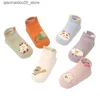 Kids Socks Baby Anti slip Floor Socks Cute Cartoon Animal Ankle Socks for Children Boys and Girls Soft Cotton Spring/Summer Short Socks for Newborns Q240413