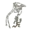 Kedjor 1st ICP Silver Stor etsad Hatchet Man Charm Juggalojuggalette Halsband Pendant Rostfritt stål smycken n Kedja 4mm 3422348