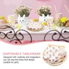 Wegwerp servies voor een servies Strawberry Paper Cups Flatare Party Cutlery Birthday Table Pool