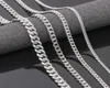 Vriua bredd 4569mm 1826 tum Anpassa längd Mens Högkvalitativa Stainls Steel Necklace Curb Cuban Link Chain Jewerly2807233