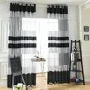 Curtain 1PC Modern Minimalist Black And White Striped Sheer For Living Room Bedroom Balcony Student Dormitory Window Curtains