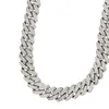 Bijoux sterling sterling personnalisés collier de bijoux hip hop chain de liaison cubain miami pour hommes