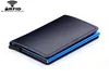 100 Genuine Leather Holder Aluminum Business ID Cardholder Slim Metal Card Case Mini Wallet For Men1915652