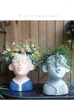 Figurines décoratives artistiques succulentes fleurison jardin ciment portrait européen personnalité créative de la couralité extérieure décoration